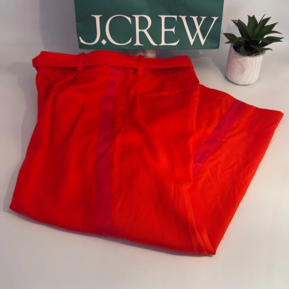 J.‎ Crew Vibrant bright orange/ red Trousers Sz 6